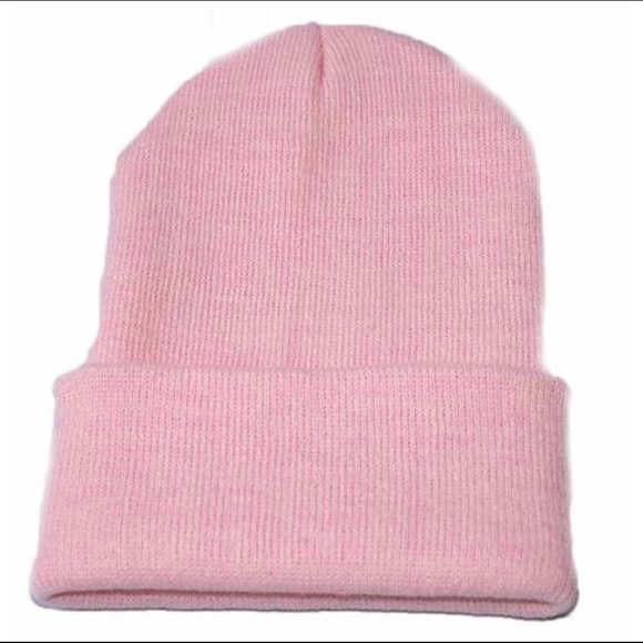 HP Baby Pink Beanie Took Winter Hat New - Picture 3 of 5